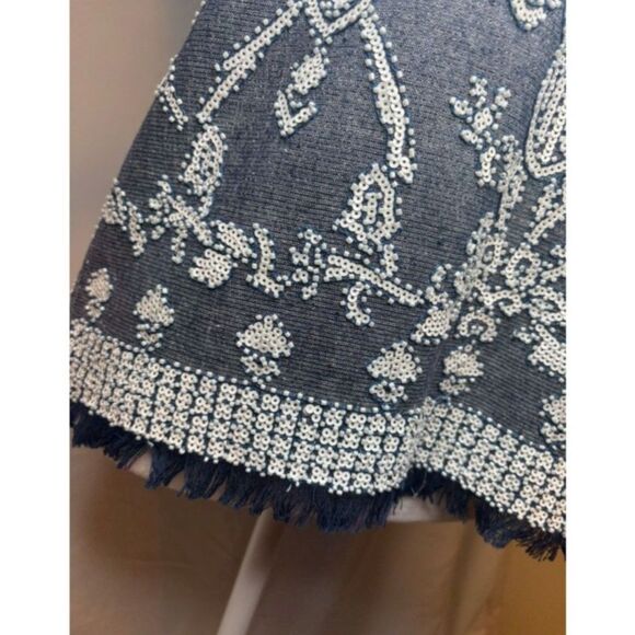 Endless Rose Sequin Embroidered Floral Sleeveless Top Womens Going Out NWOT - Picture 7 of 7